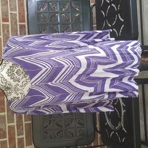 Chico's purple and white top